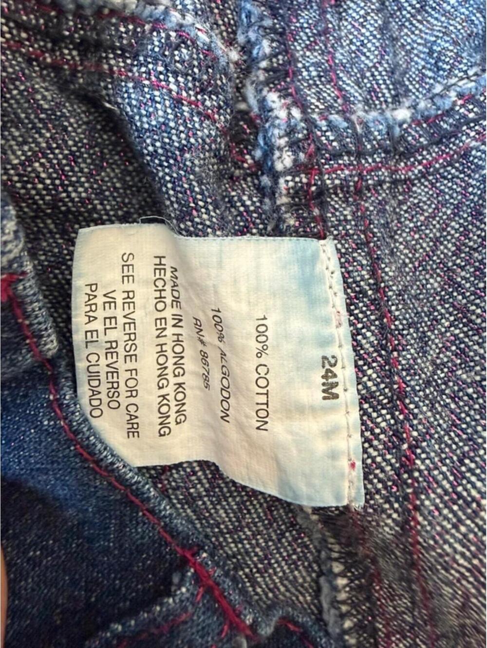 Girls Disney Piglet Embroidered Jeans Pink Stitch Detail Elastic Back Denim - Picture 6 of 6